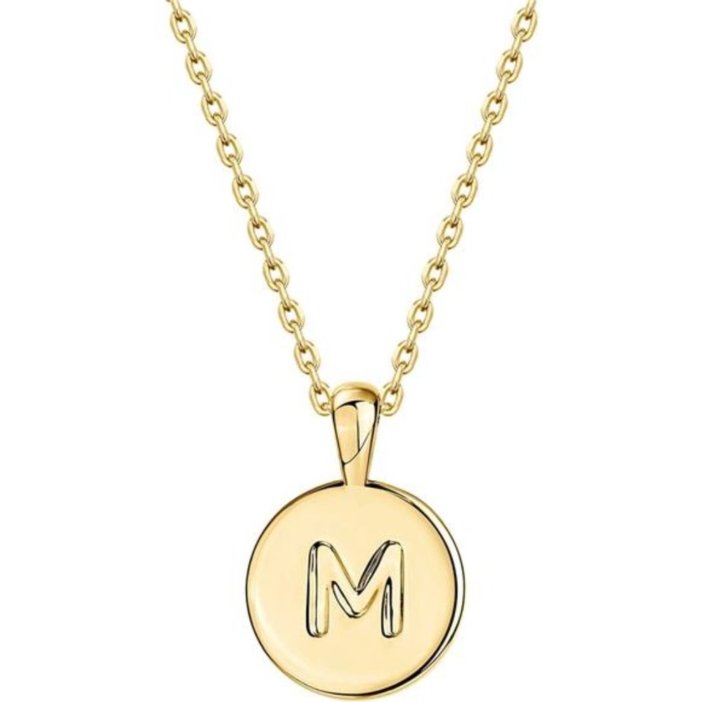 14K Rose Gold Plated Letter Necklace for Women